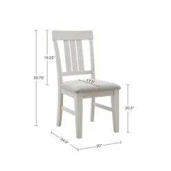 Kirkland's Home Sofia White High Back Dining Chairs, Set Of 2- Dining Chairs