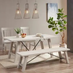 Kirkland's Home Sofia White High Back Dining Chairs, Set Of 2- Dining Chairs