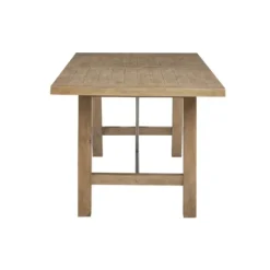 Kirkland's Home Sofia Wooden Dining Table With Metal Bars- Dining Tables