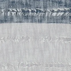 Kirkland's Home Soft Blue Textured Striped Tassel Throw- Blankets & Throws