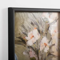 Kirkland's Home Soft Floral Vase Framed Art Print- Framed Art