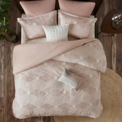 Kirkland's Home Soft Pink Tufted King 3-Pc. Comforter Set- Comforters