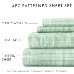 Kirkland's Home Soft Thatch 3-Pc. Twin Sheet Set- Bed Sheets