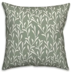 Kirkland's Home Soft Turquoise Floral Print Pillow- Pillows