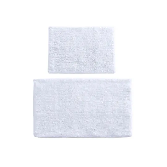 Kirkland's Home Solid Cotton Tufted Bath Mats, Set Of 2- Bathroom Rugs