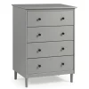 Kirkland's Home Solid Pine Wood 4-Drawer Dresser- Dressers & Chests