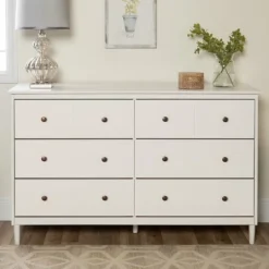 Kirkland's Home Solid Wood 6-Drawer Dresser- Dressers & Chests
