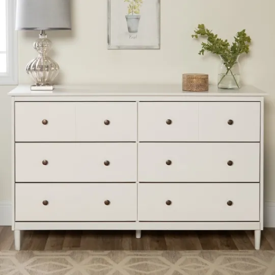 Kirkland's Home Solid Wood 6-Drawer Dresser- Dressers & Chests