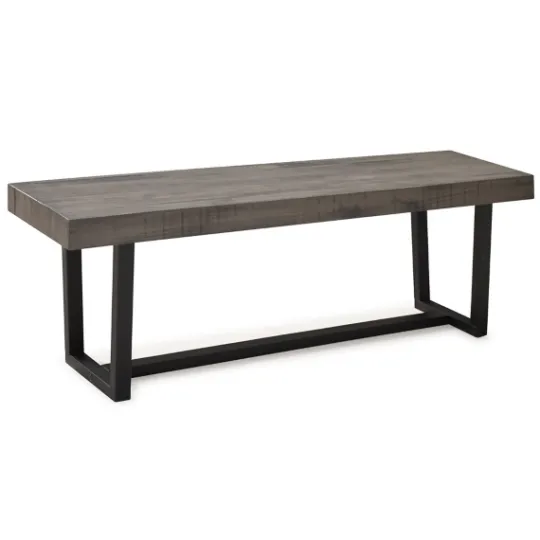Kirkland's Home Solid Wood Two-Tone Dining Bench- Dining Chairs