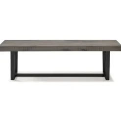 Kirkland's Home Solid Wood Two-Tone Dining Bench- Dining Chairs