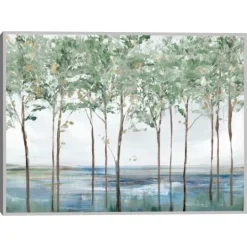 Kirkland's Home Sparse Forest Peak Framed Wall Art- Framed Art