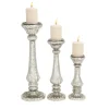Kirkland's Home Speckled Mercury Glass Pillar Holders, Set Of 3- Candle Holders