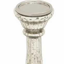 Kirkland's Home Speckled Mercury Glass Pillar Holders, Set Of 3- Candle Holders