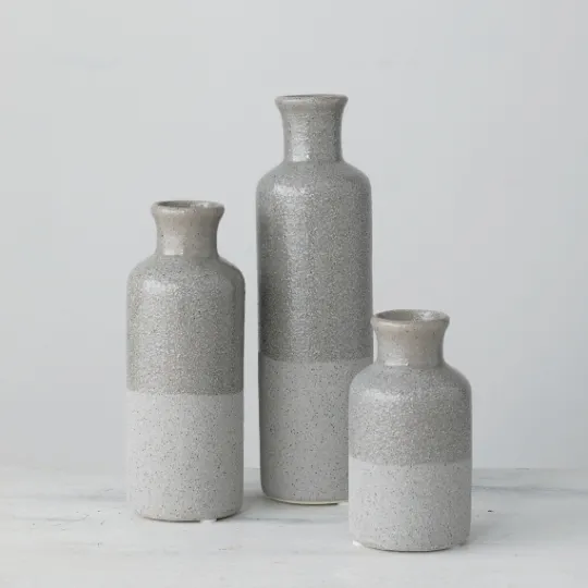 Kirkland's Home Speckled Vases, Set Of 3- Vases