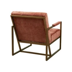 Kirkland's Home Spice Button Tufted Angular Vintage Accent Chair- Accent Chairs
