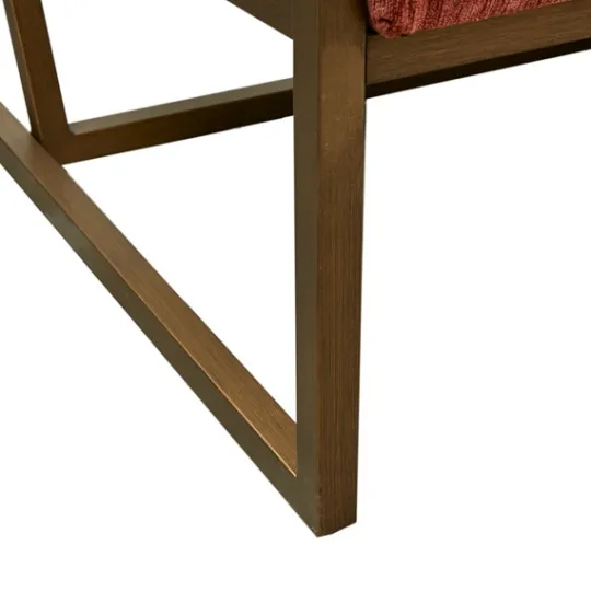 Kirkland's Home Spice Button Tufted Angular Vintage Accent Chair- Accent Chairs