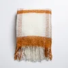 Kirkland's Home Spice Windowpane Faux Mohair Throw- Blankets & Throws