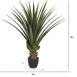 Kirkland's Home Spiked Agave Plant In Nursery Planter- Arrangements & Greenery