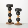 Kirkland's Home Spiked Sphere 2-Pc. Pillar Candle Holder Set- Candle Holders