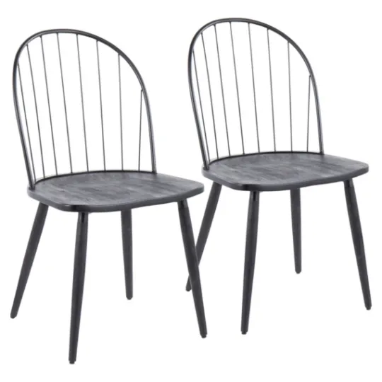 Kirkland's Home Spindle High Back Dining Chairs, Set Of 2- Dining Chairs