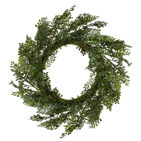 Kirkland's Home Spiral Mixed Boxwood Wreath- Wreaths