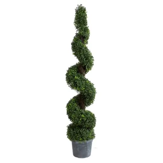 Kirkland's Home Spiral Potted Boxwood Topiary- Trees & Topiaries