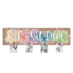 Kirkland's Home Splattered Look What I Did Plaque With Clips- Wall Quotes & Signs