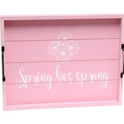 Kirkland's Home Spring Has Sprung Wood Tray- Decorative Trays