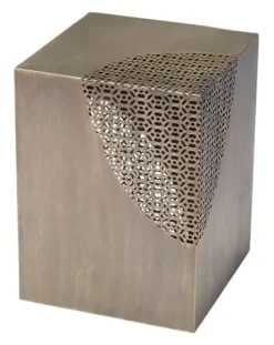Kirkland's Home Square Antique Gold Metal Accent Table- Accent & End Tables