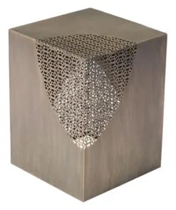 Kirkland's Home Square Antique Gold Metal Accent Table- Accent & End Tables