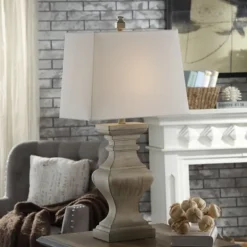 Kirkland's Home Square Candlestick Table Lamp- Table Lamps