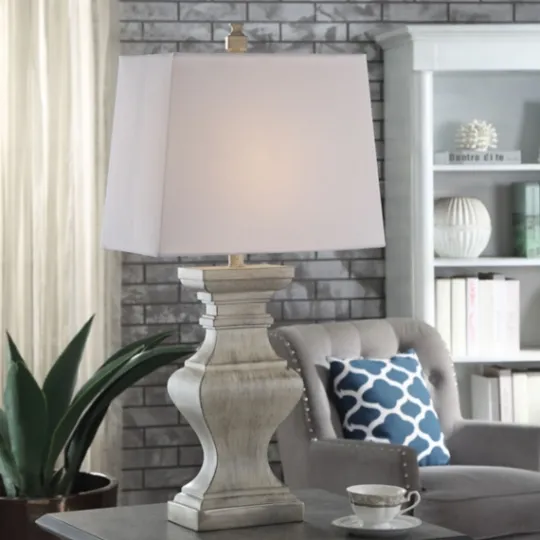 Kirkland's Home Square Candlestick Table Lamp- Table Lamps