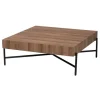 Kirkland's Home Square Light Wood X Base Coffee Table- Coffee Tables