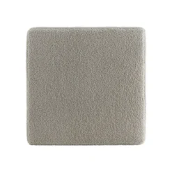Kirkland's Home Square Sherpa Upholstered Storage Ottoman- Benches & Ottomans