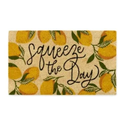 Kirkland's Home Squeeze The Day Coir Doormat- Doormats