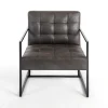 Kirkland's Home Steele Wyatt Faux Leather Accent Chair- Accent Chairs