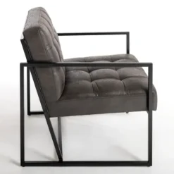 Kirkland's Home Steele Wyatt Faux Leather Accent Chair- Accent Chairs
