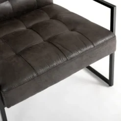 Kirkland's Home Steele Wyatt Faux Leather Accent Chair- Accent Chairs