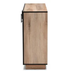 Kirkland's Home Stella Contemporary Oak 3-Door Sideboard- Cabinets & Sideboards