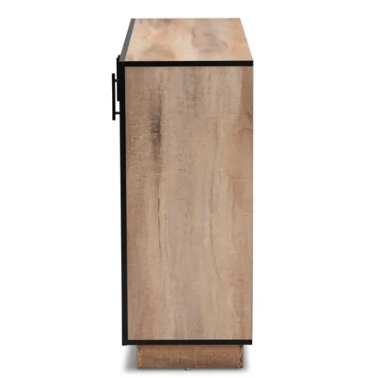 Kirkland's Home Stella Contemporary Oak 3-Door Sideboard- Cabinets & Sideboards