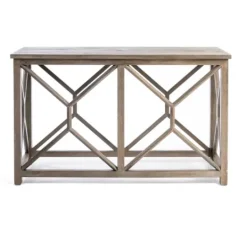 Kirkland's Home Stephan Natural Wood Console Table- Console Tables