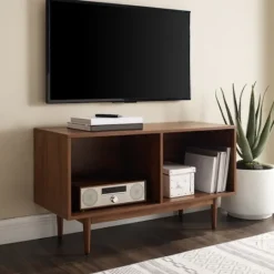 Kirkland's Home Stephen Medium Modern Wood Console Table- Console Tables