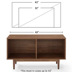 Kirkland's Home Stephen Medium Modern Wood Console Table- Console Tables