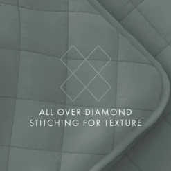 Kirkland's Home Stitched Diamond 3-Pc. King Quilt Set- Quilts