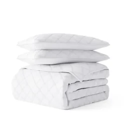 Kirkland's Home Stitched Diamond 3-Pc. King Quilt Set- Quilts