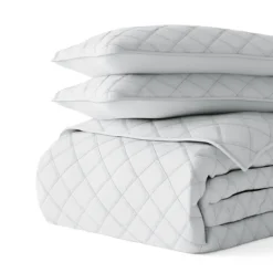 Kirkland's Home Stitched Diamond 3-Pc. Queen Quilt Set- Quilts