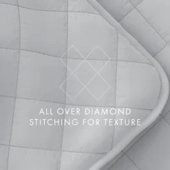 Kirkland's Home Stitched Diamond 3-Pc. Queen Quilt Set- Quilts