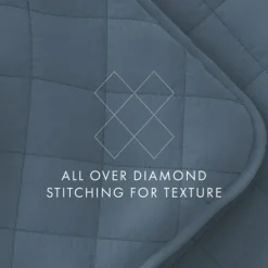 Kirkland's Home Stitched Diamond 3-Pc. Queen Quilt Set- Quilts