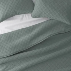 Kirkland's Home Stitched Diamond 3-Pc. Queen Quilt Set- Quilts