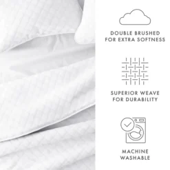 Kirkland's Home Stitched Diamond 2-Pc. Twin Quilt Set- Quilts